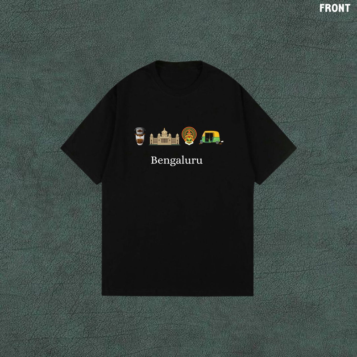 Bengaluru | Black Oversized Tshirt