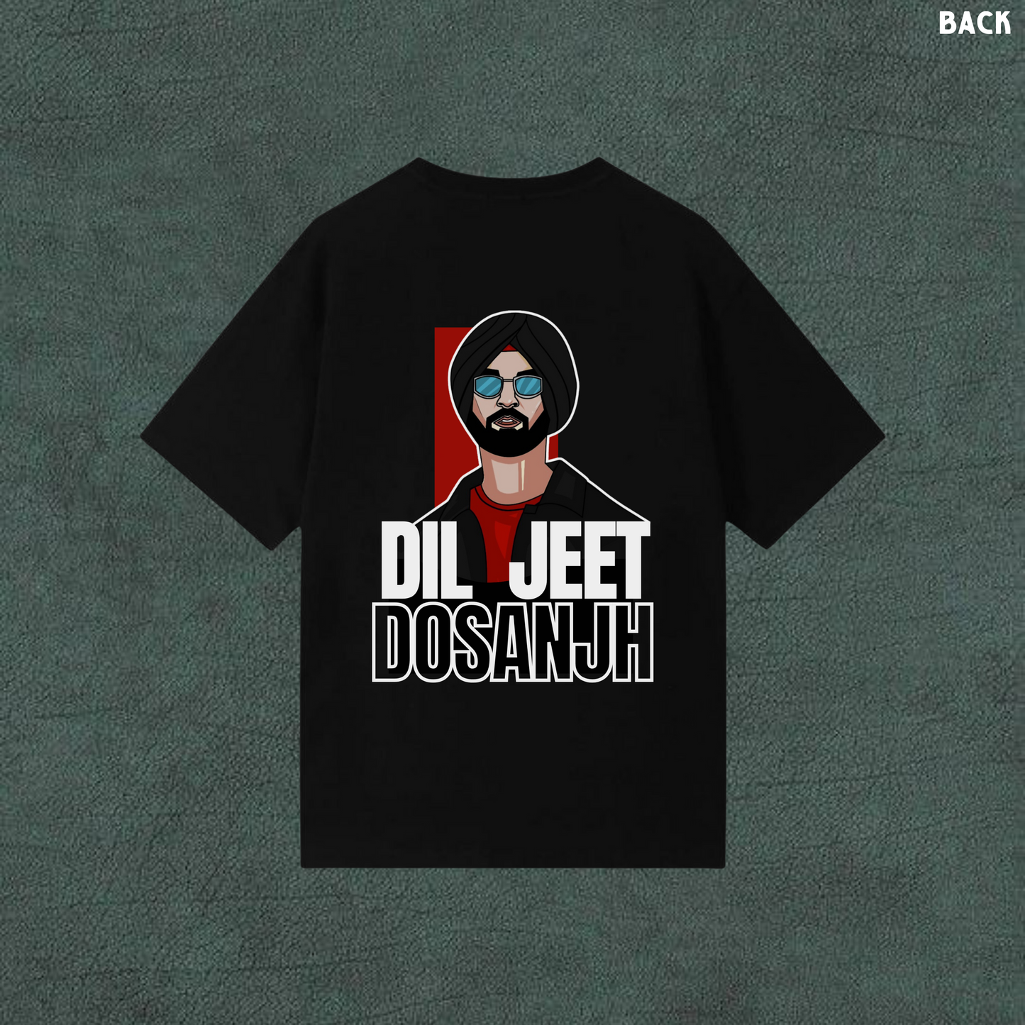Diljit Dosanjh GOAT | Black Oversized Tshirt