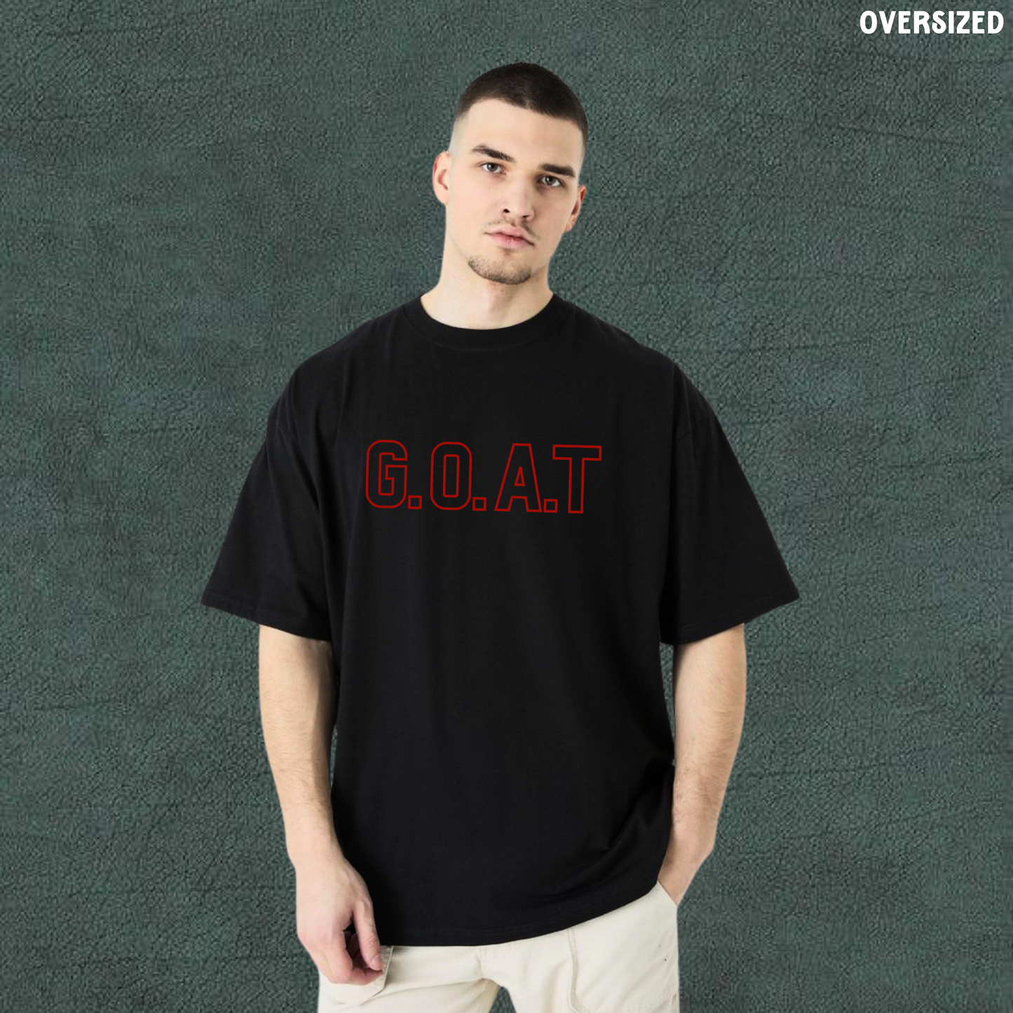 Diljit Dosanjh GOAT | Black Oversized Tshirt