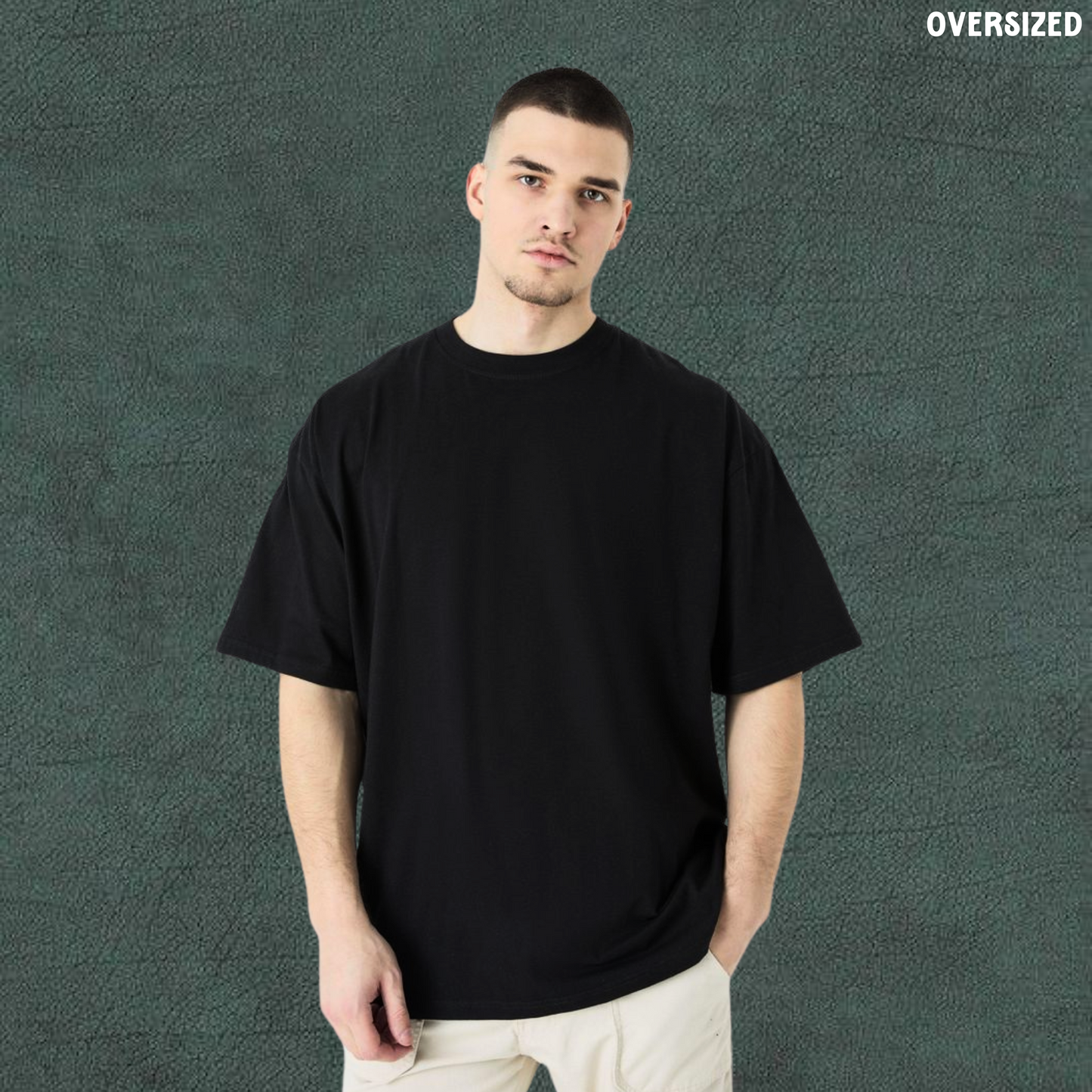 Psycho Double Trouble | Black Oversized Tshirt