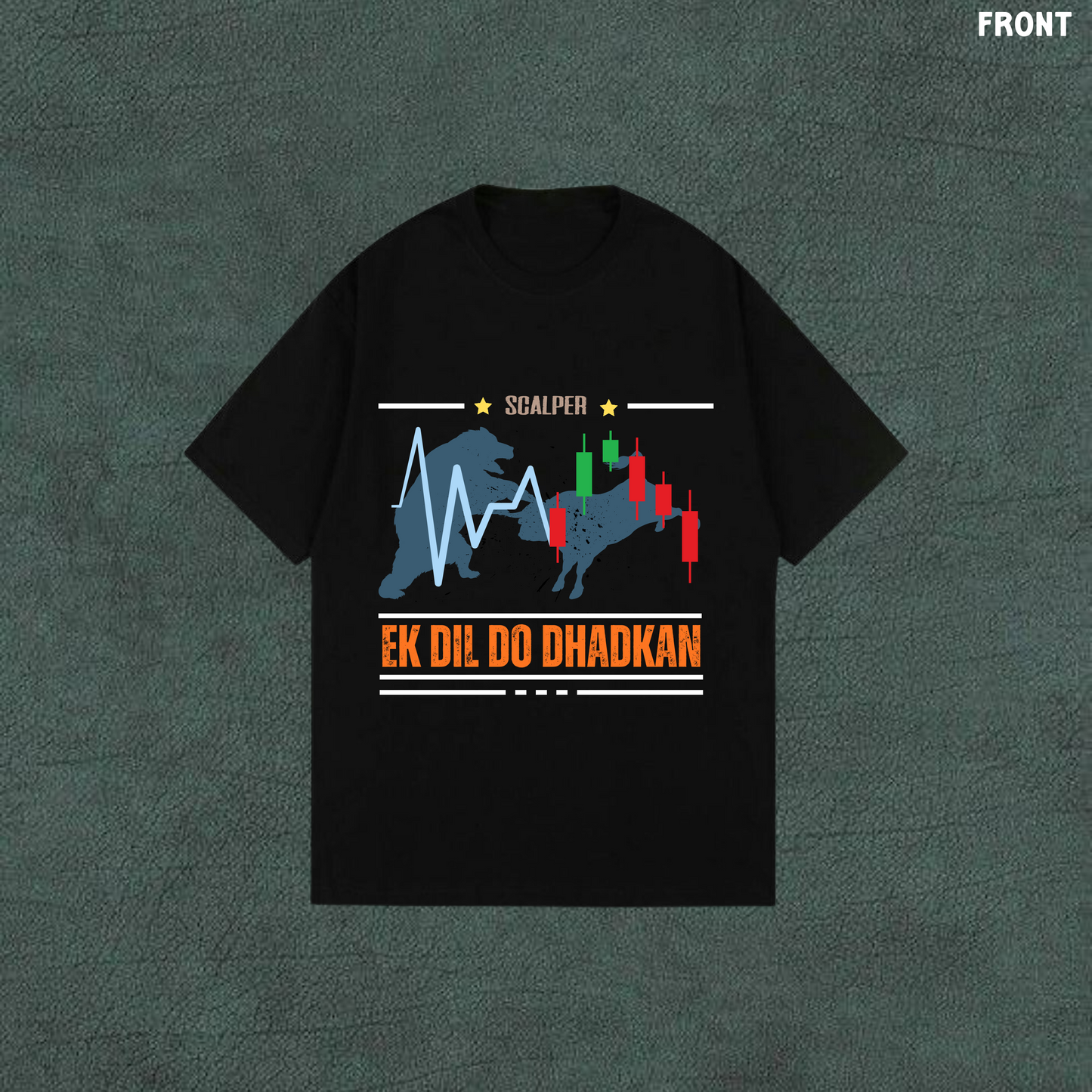 Ek Dil Do Dhadkan | Black Oversized Tshirt