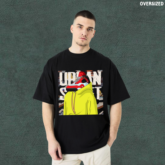 Sneaker Head | Black Oversized Tshirt