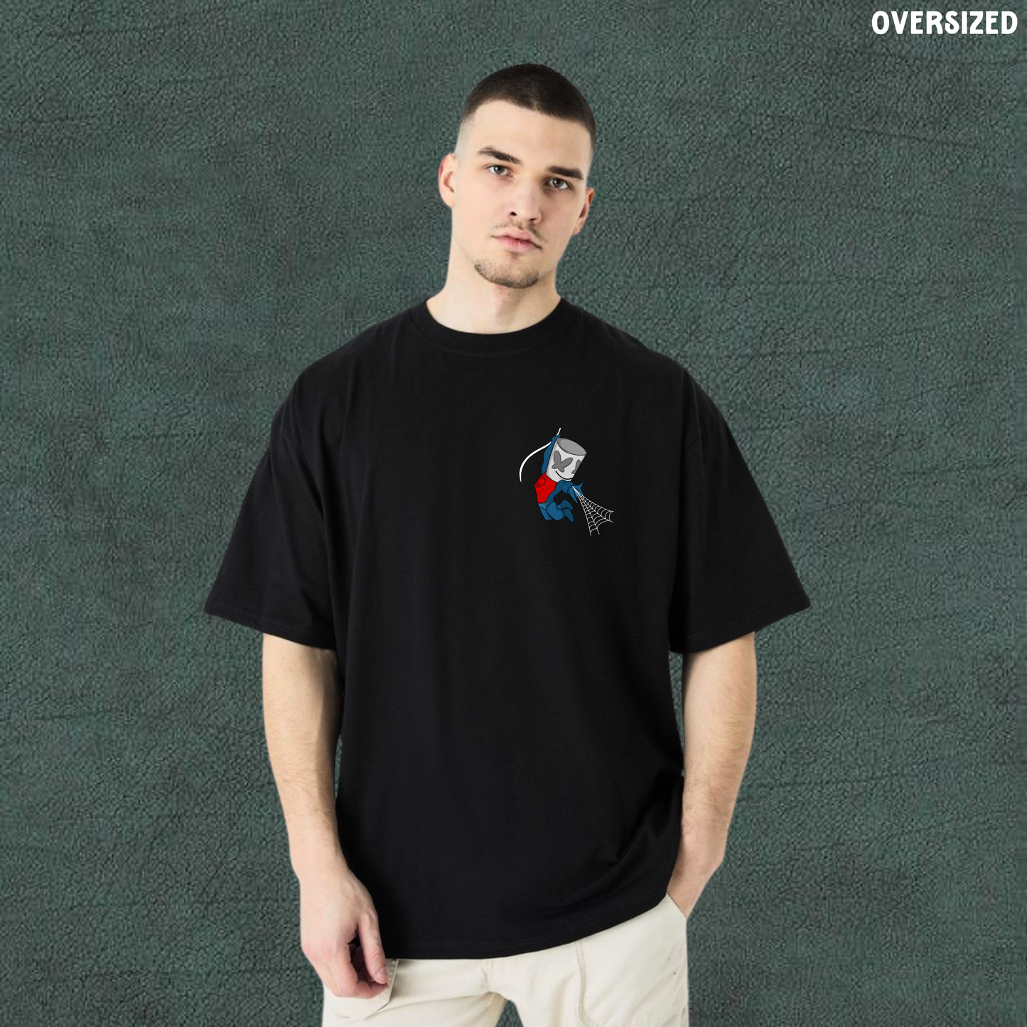 Web Developer 404 | Black Oversized Tshirt