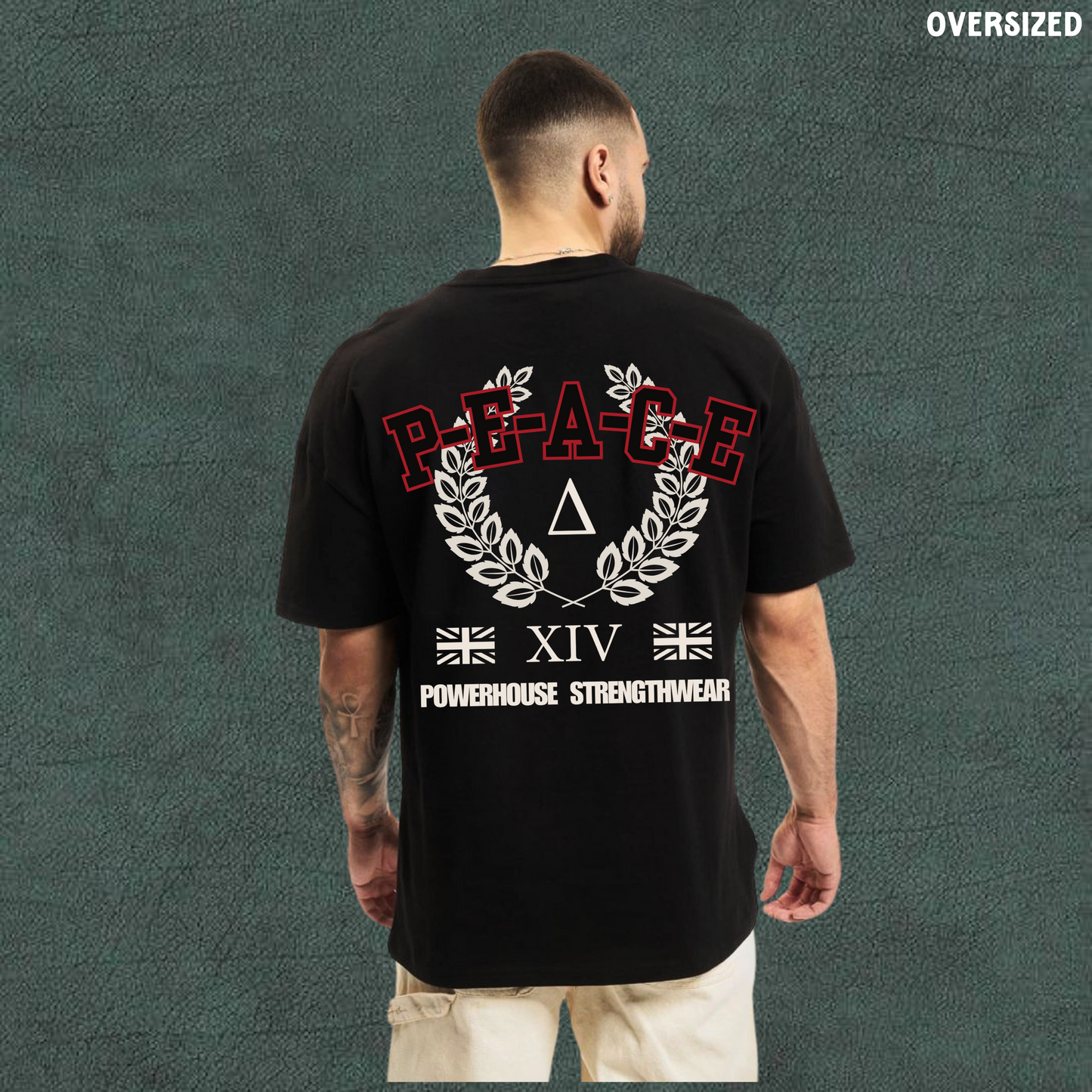 Peace | Powerhouse Streetwear | Black Oversized Tshirt