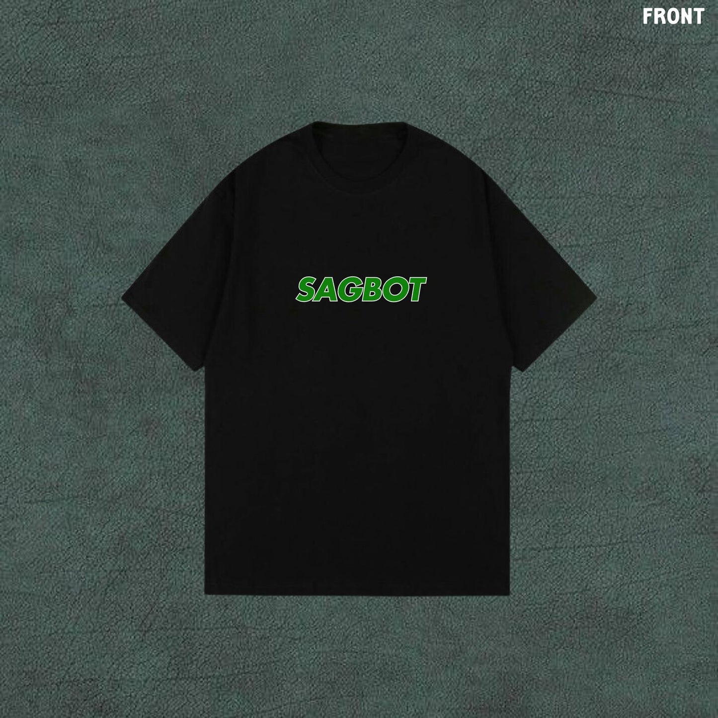 Sagbot | Black Oversized Tshirt