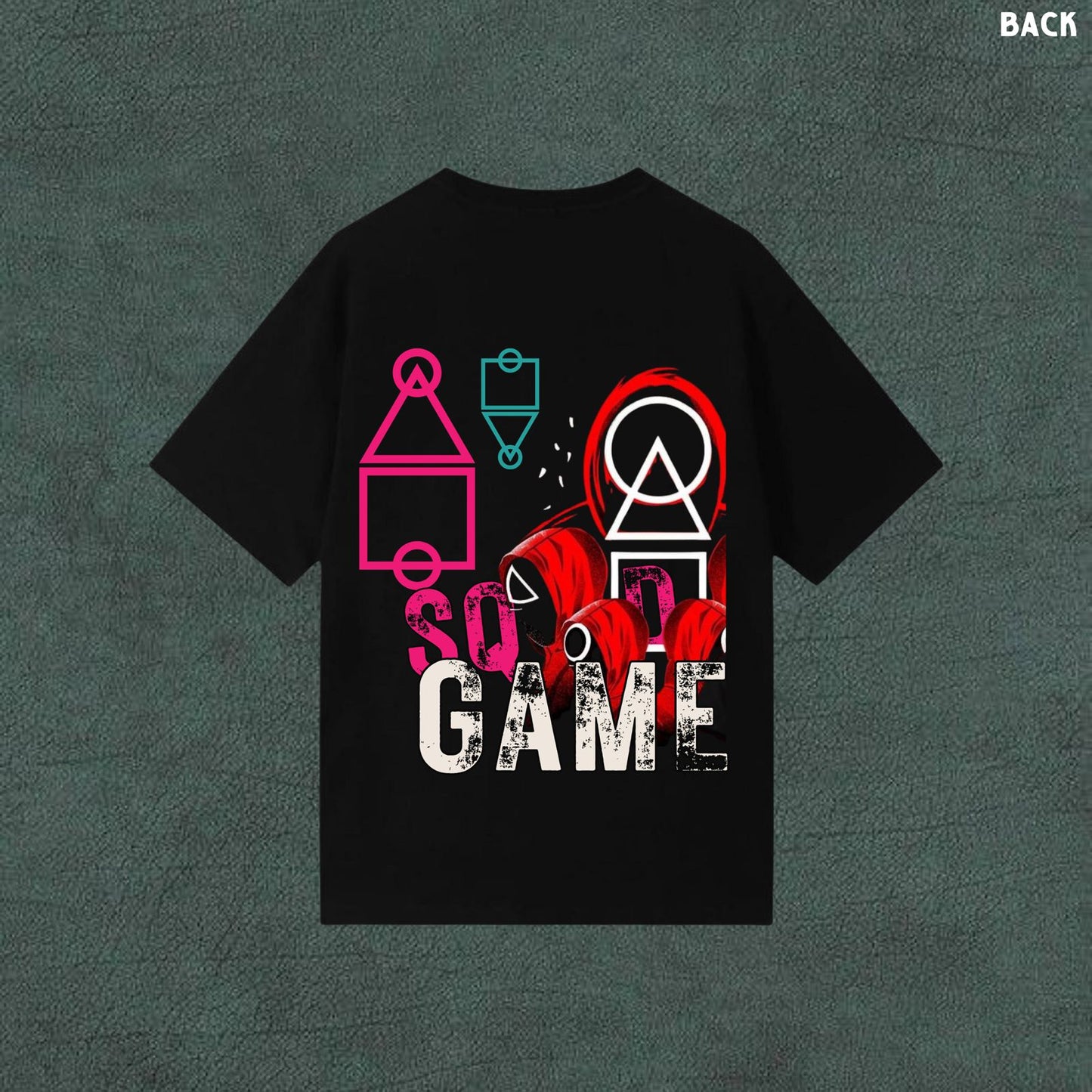 Squid Game | Black Oversized T-shirt