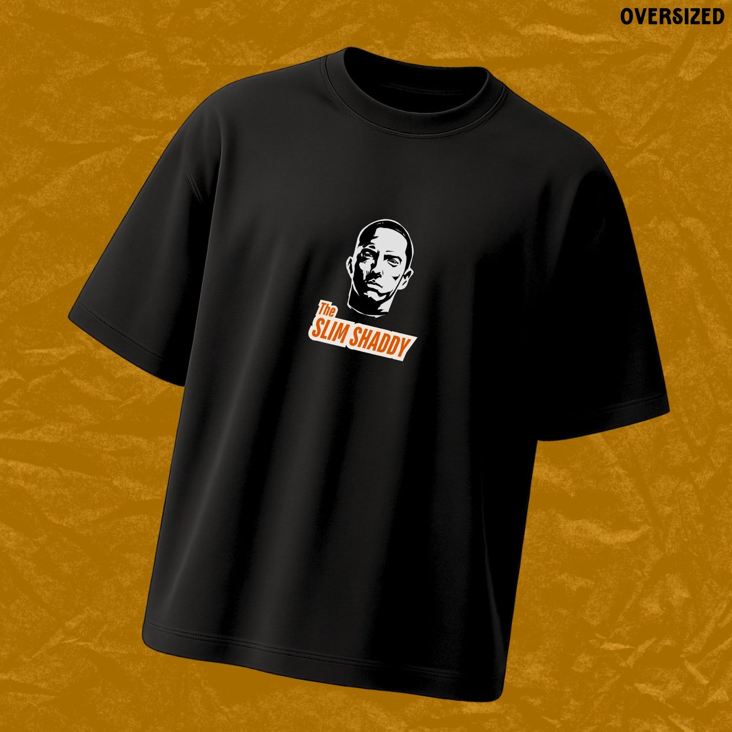 Slim Shaddy | Black Oversized T-shirt