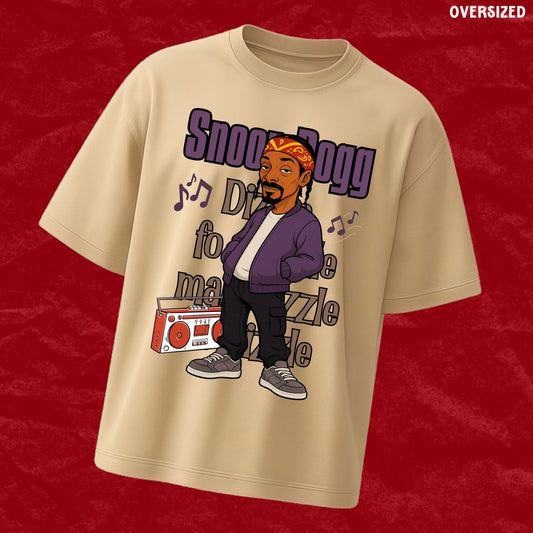 Snoop Dogg | Beige Oversized T-shirt