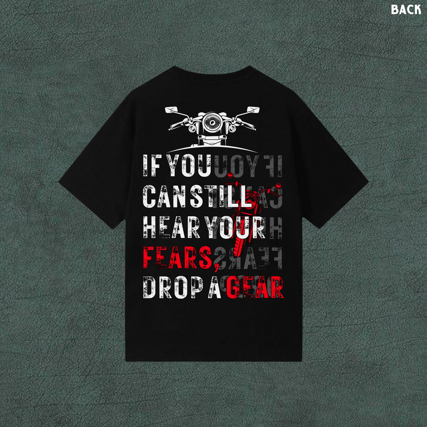 Fear and Gear | Black Oversized T-shirt