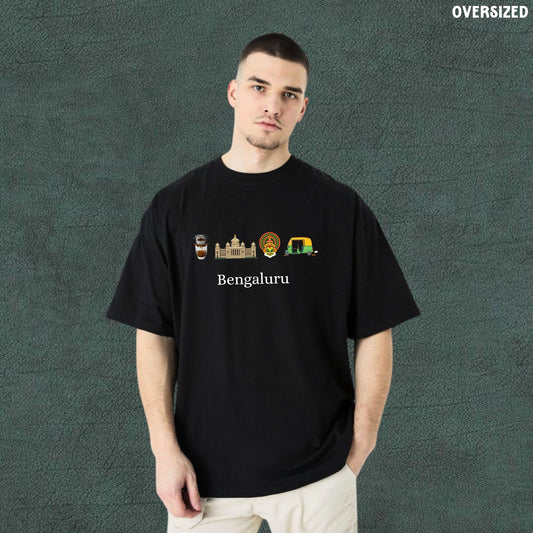 Bengaluru | Black Oversized Tshirt