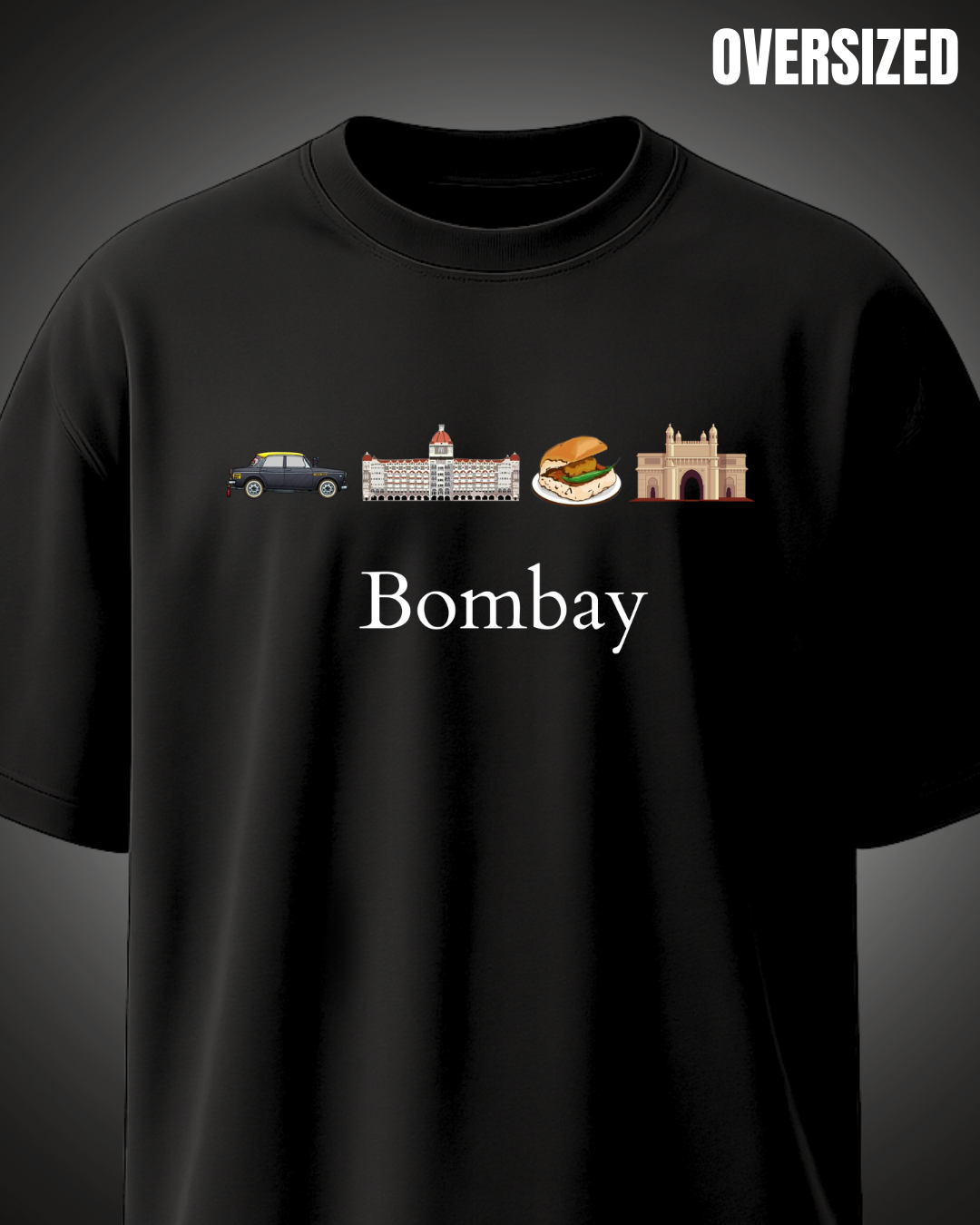 Bombay_-_Black_Oversized_Tshirt_Huteeyaa