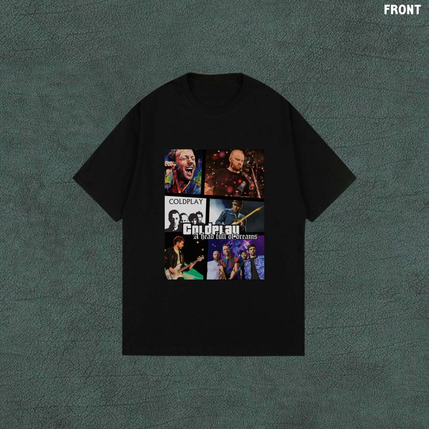 Coldplay GTA Style | Black Oversized T-shirt
