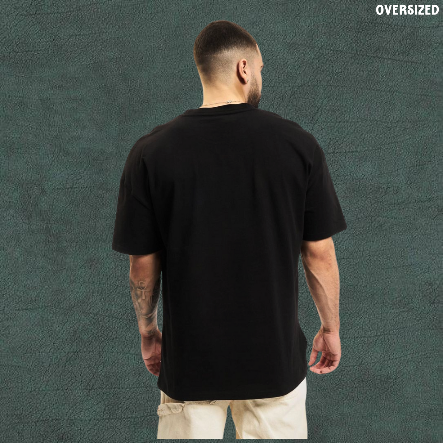 Huteeyaa | Black Oversized Tshirt