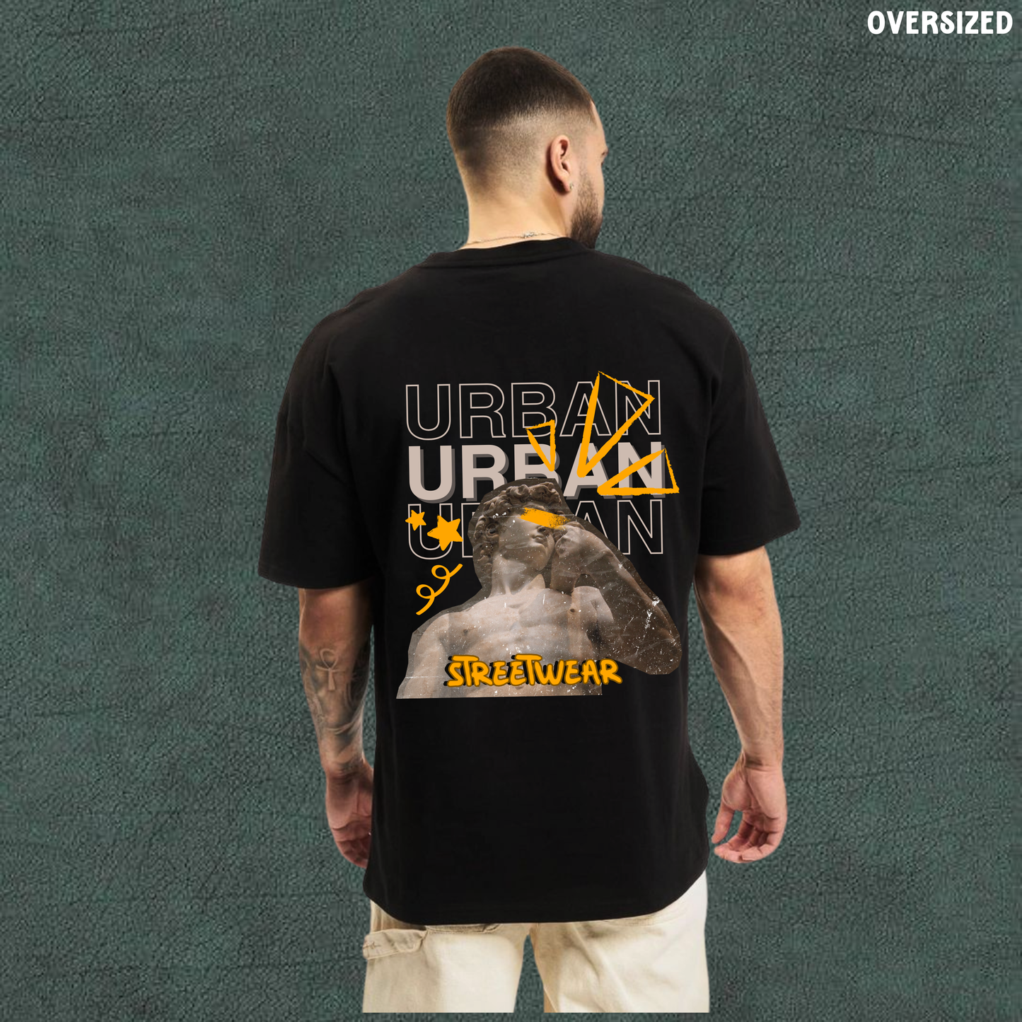 Urban Streetwear | Black Oversized Tshirt