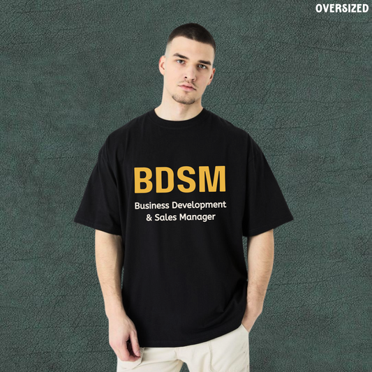 B*D*S*M Parody | Black Oversized Tshirt
