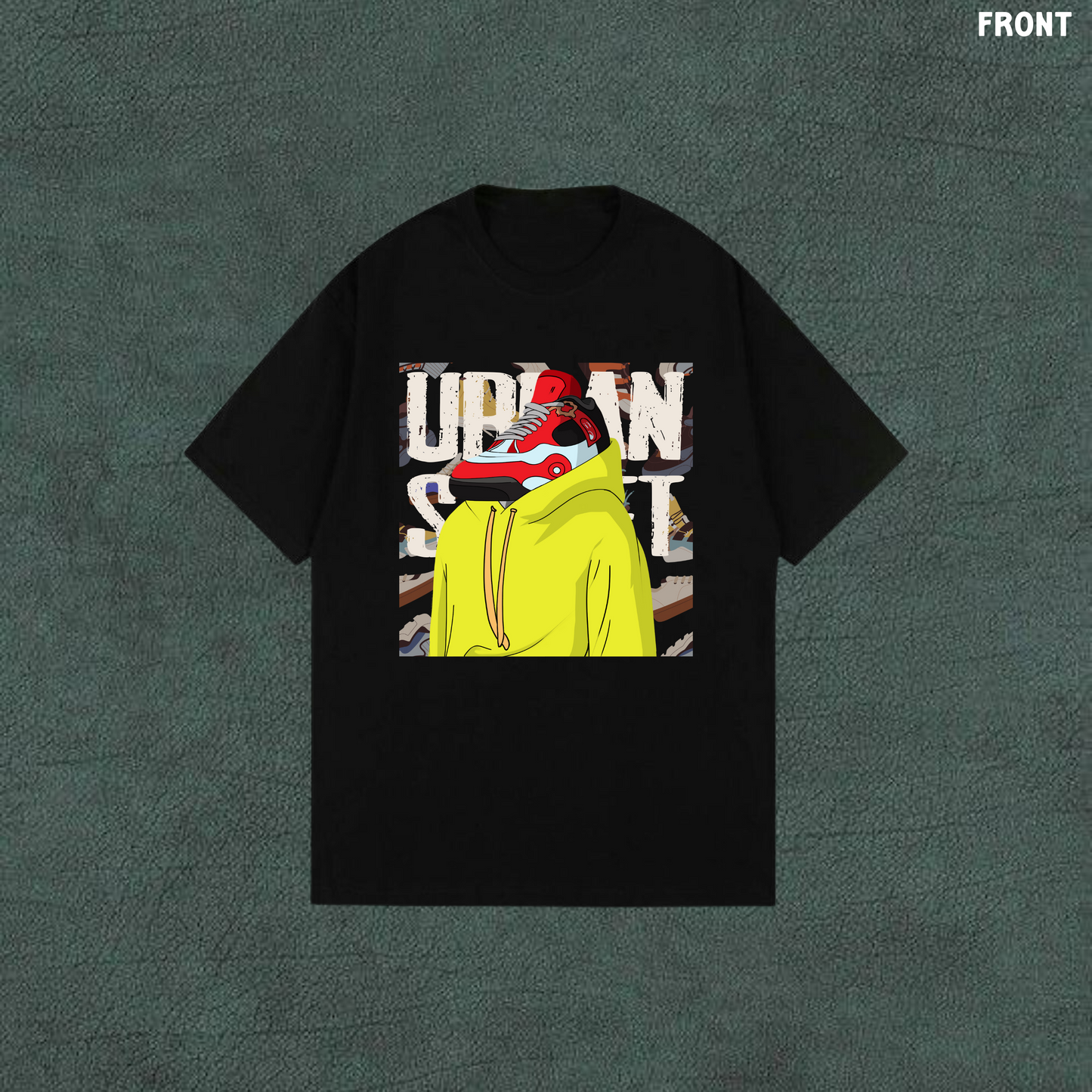 Sneaker Head | Black Oversized Tshirt