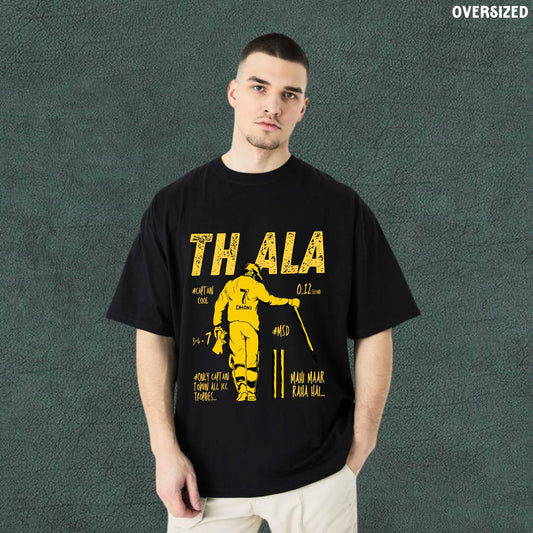 Thala | Black Oversized Tshirt