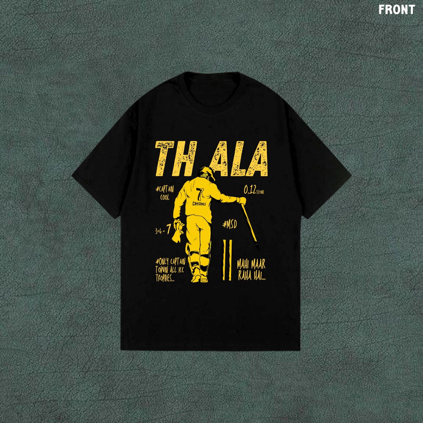 Thala | Black Oversized Tshirt