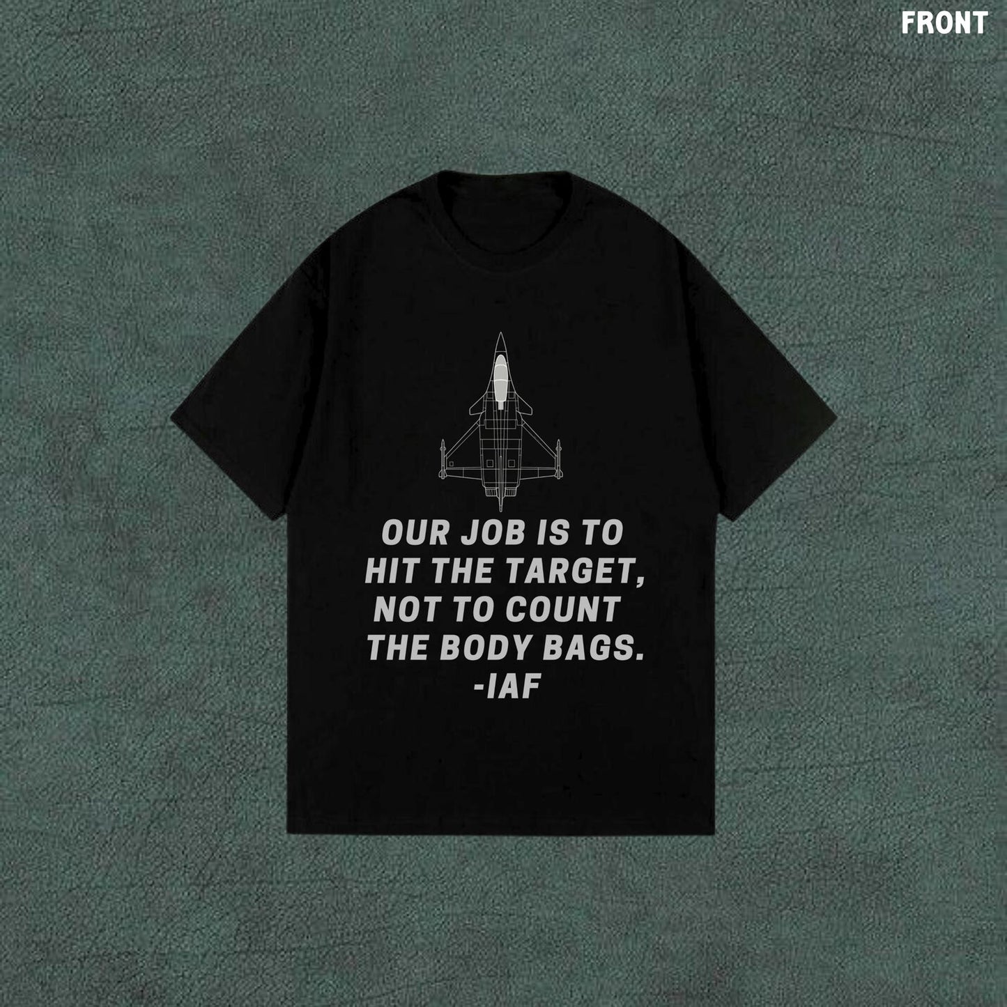 Indian Airforce | Black Oversized Tshirt