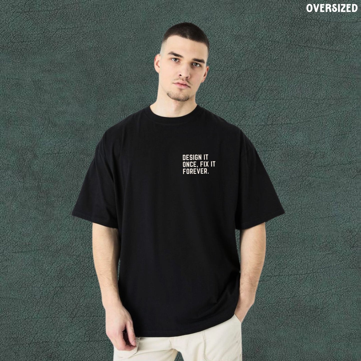 Mechanical Engineer | Black Oversized Tshirt