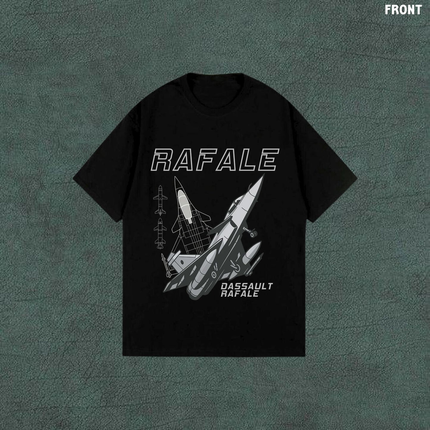 Rafale | Black Oversized Tshirt
