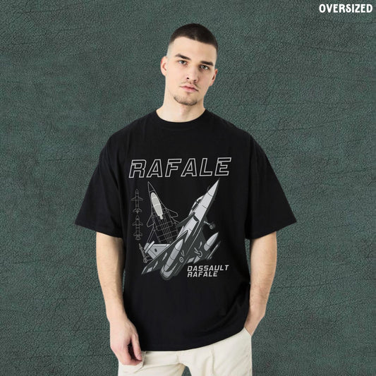 Rafale | Black Oversized Tshirt
