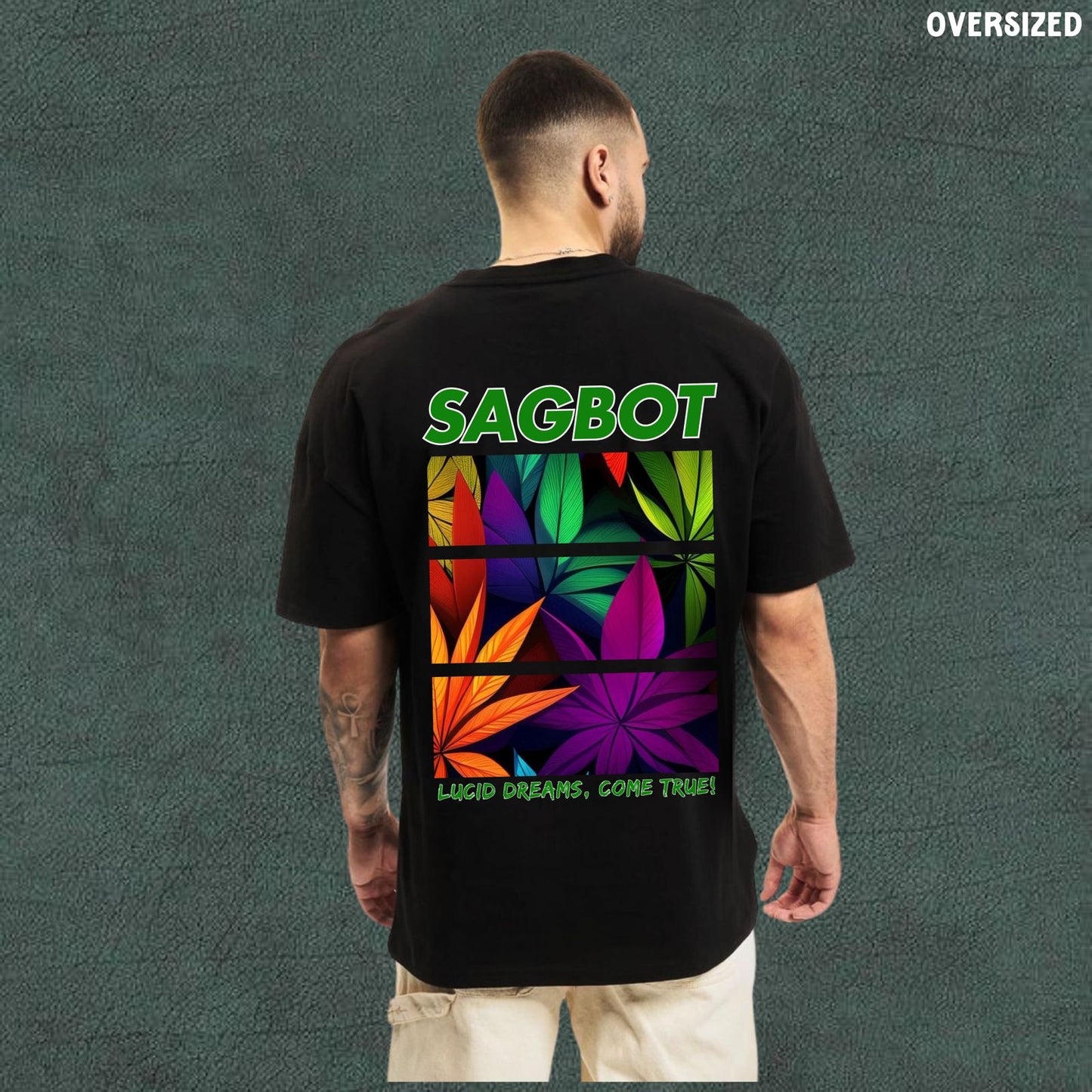 Sagbot | Black Oversized Tshirt